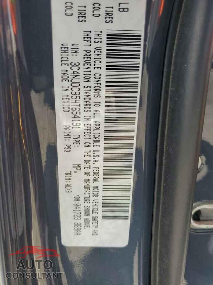JEEP COMPASS 2017 - 3C4NJDCB5HT654191