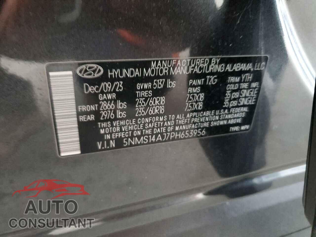 HYUNDAI SANTA FE 2023 - 5NMS14AJ7PH653956
