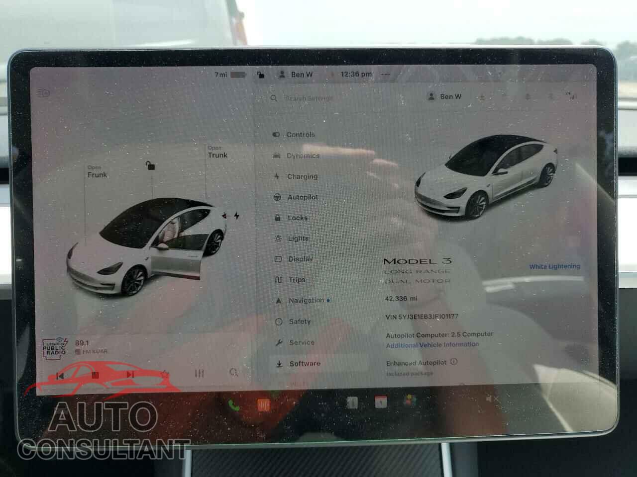 TESLA MODEL 3 2018 - 5YJ3E1EB3JF101177