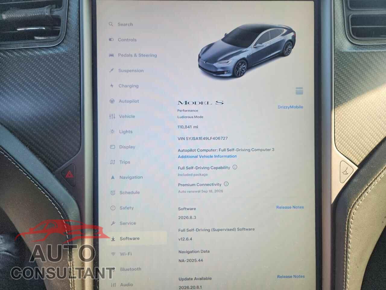 TESLA MODEL S 2020 - 5YJSA1E49LF406727