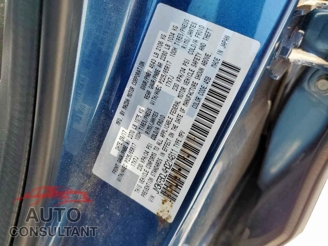 MAZDA CX-5 2017 - JM3KFBCL4H0214811