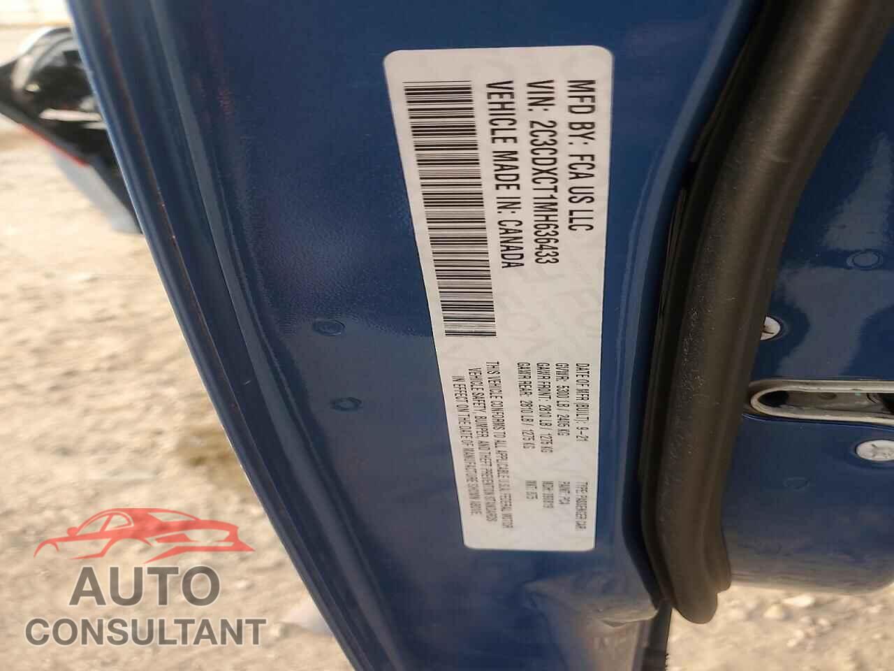 DODGE CHARGER 2021 - 2C3CDXCT1MH636433