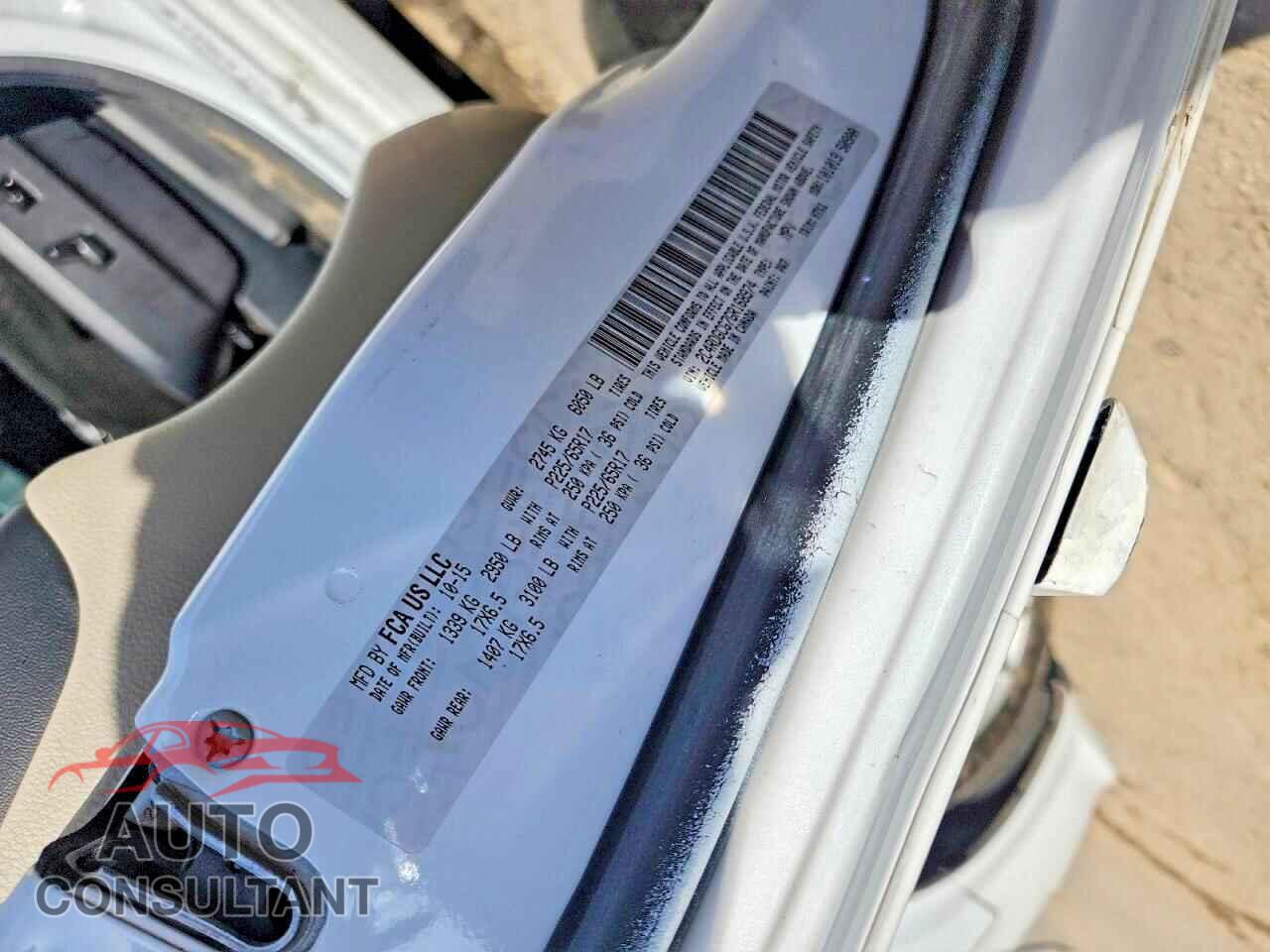 DODGE CARAVAN 2016 - 2C4RDGCG7GR168974