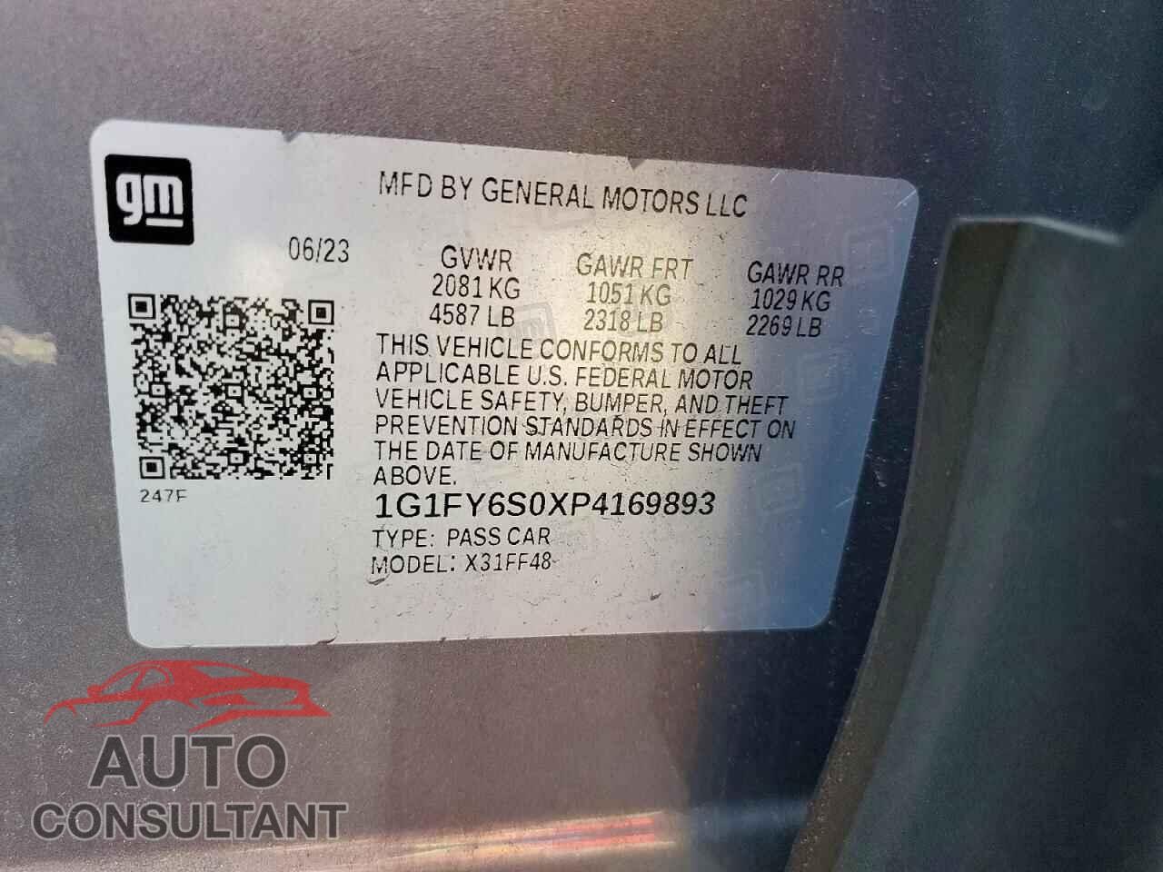 CHEVROLET BOLT 2023 - 1G1FY6S0XP4169893