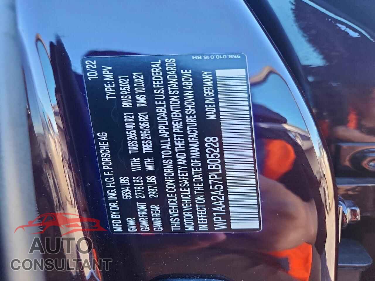 PORSCHE MACAN 2023 - WP1AA2A57PLB05228