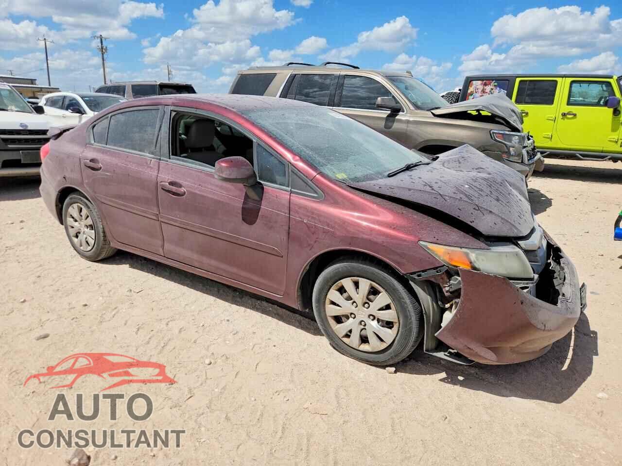 HONDA CIVIC 2012 - 2HGFB2F54CH612836