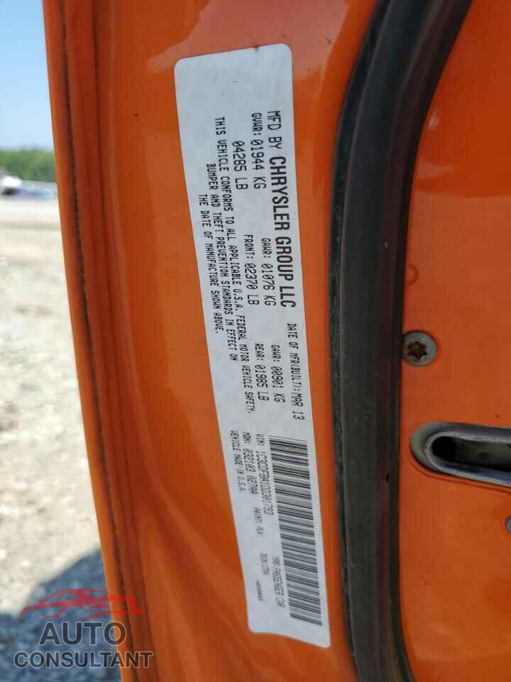 DODGE DART 2013 - 1C3CDFBA1DD301793
