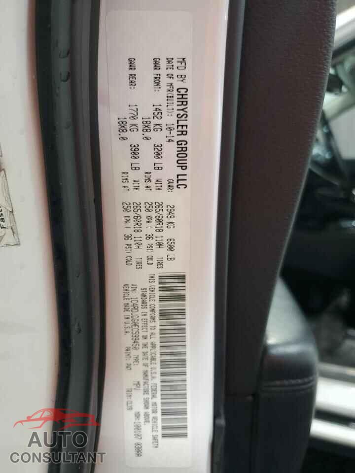 DODGE DURANGO 2014 - 1C4RDJDG0EC599450
