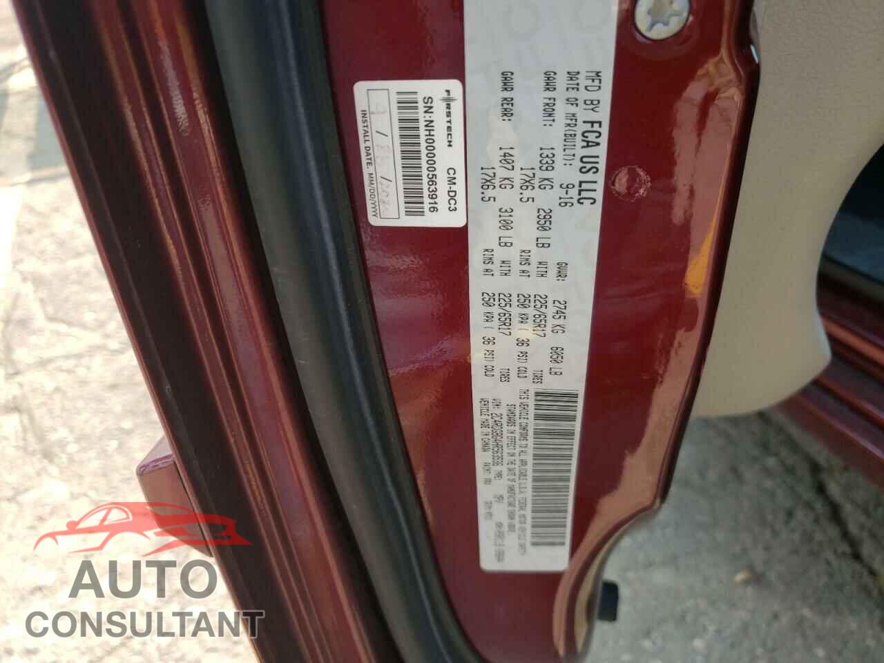 DODGE CARAVAN 2017 - 2C4RDGBG4HR563536