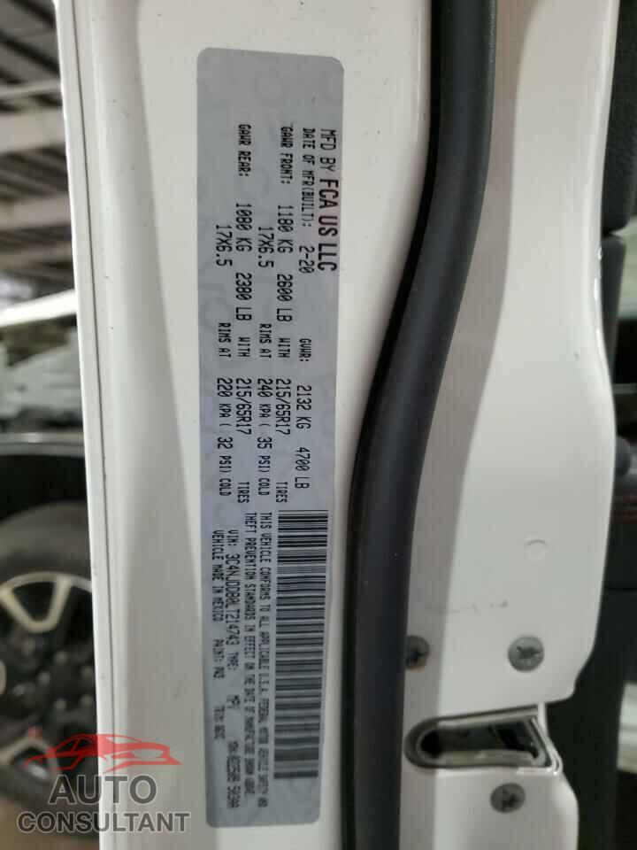 JEEP COMPASS 2020 - 3C4NJDDB0LT214743