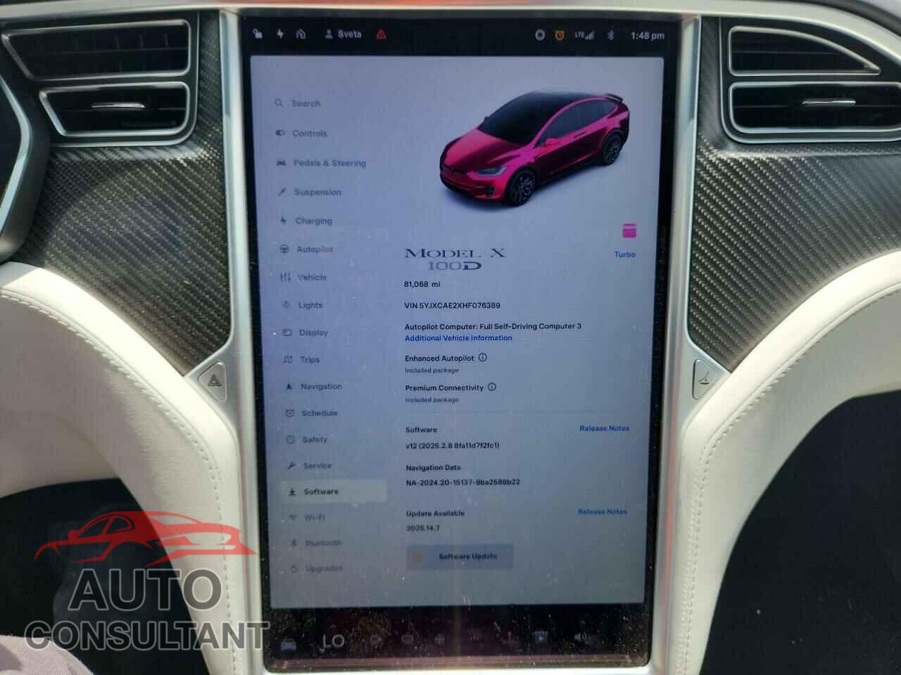 TESLA MODEL X 2017 - 5YJXCAE2XHF076389