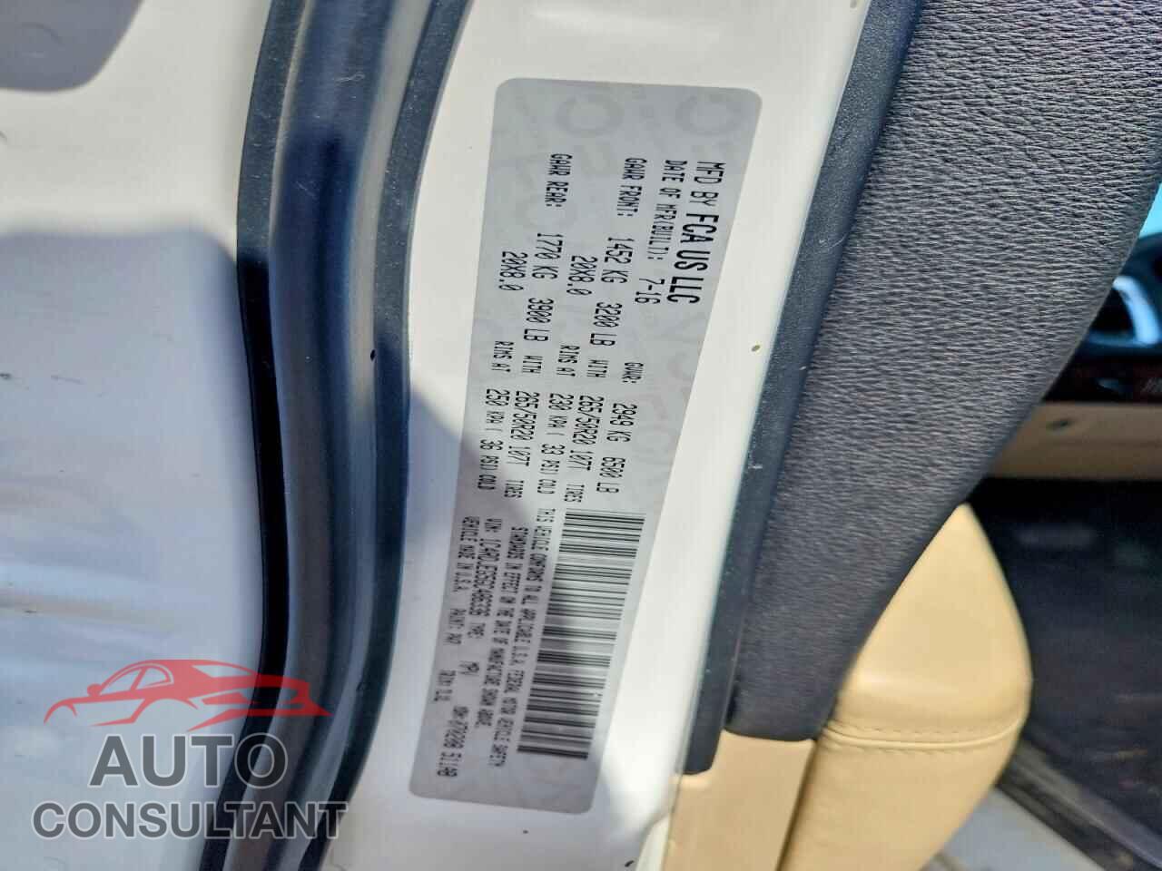 DODGE DURANGO 2016 - 1C4RDJEG5GC486336