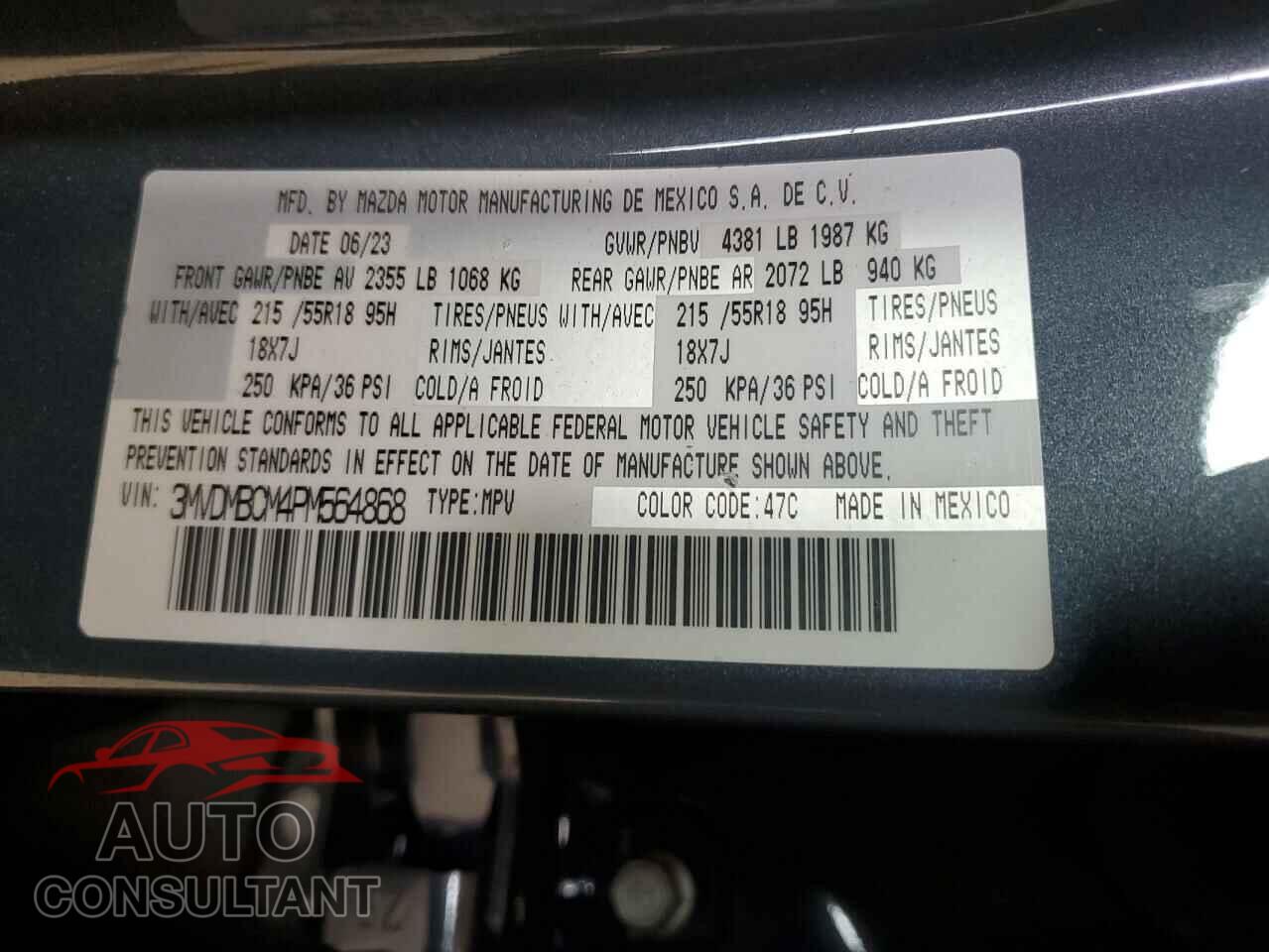 MAZDA CX30 2023 - 3MVDMBCM4PM564868