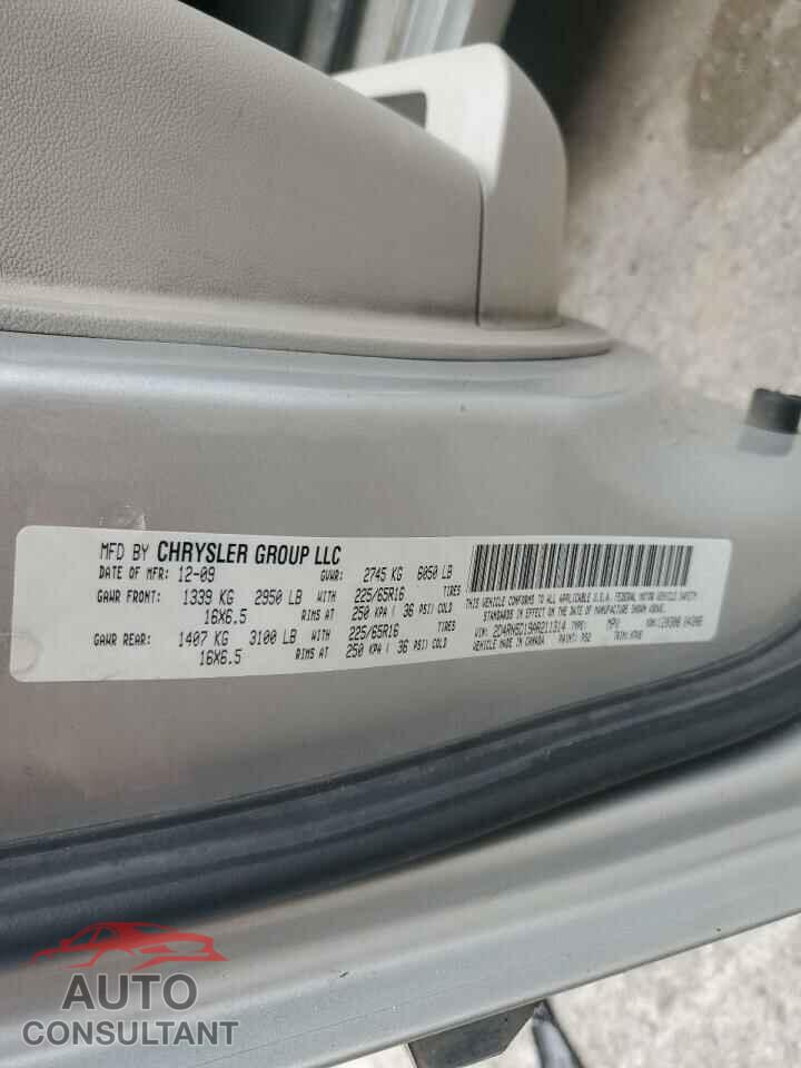 DODGE CARAVAN 2010 - 2D4RN5D19AR211314