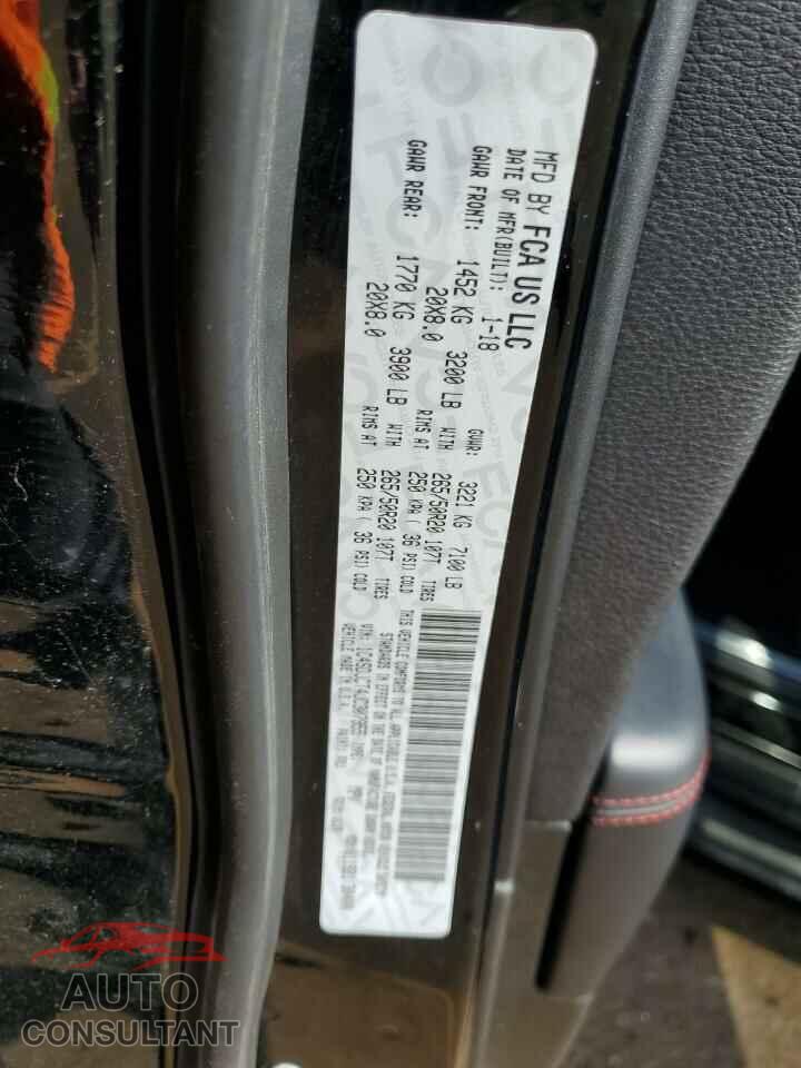 DODGE DURANGO 2018 - 1C4SDJCT4JC307955