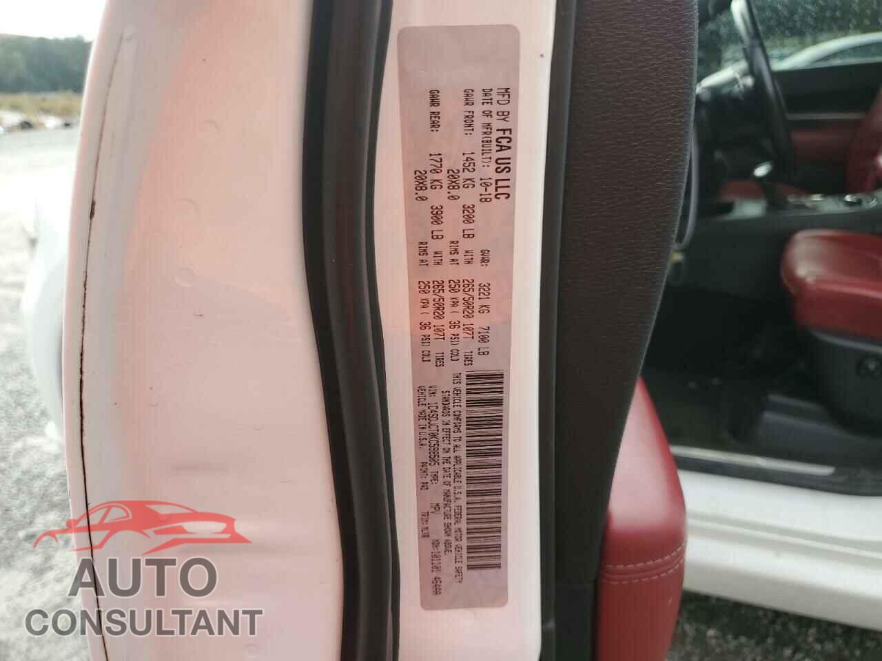 DODGE DURANGO 2019 - 1C4SDJCT0KC598505
