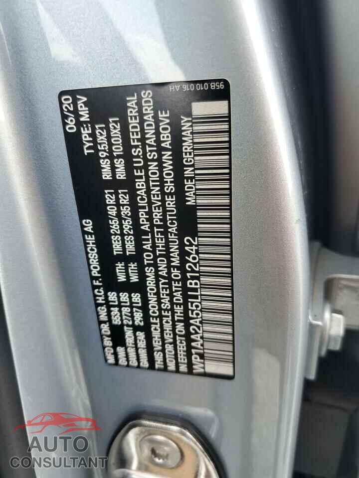 PORSCHE MACAN 2020 - WP1AA2A55LLB12642
