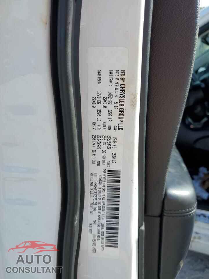 DODGE DURANGO 2013 - 1C4RDHAG3DC678199