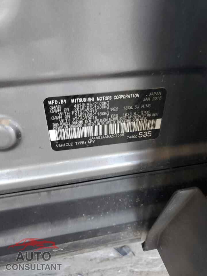 MITSUBISHI ECLIPSE 2018 - JA4AS3AA5JZ045661