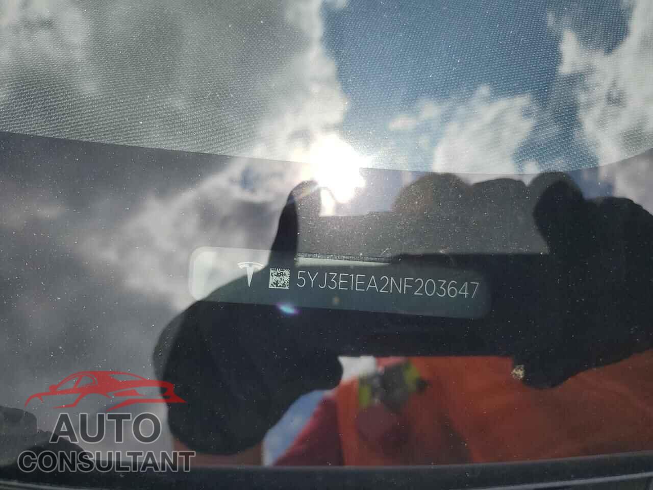 TESLA MODEL 3 2022 - 5YJ3E1EA2NF203647