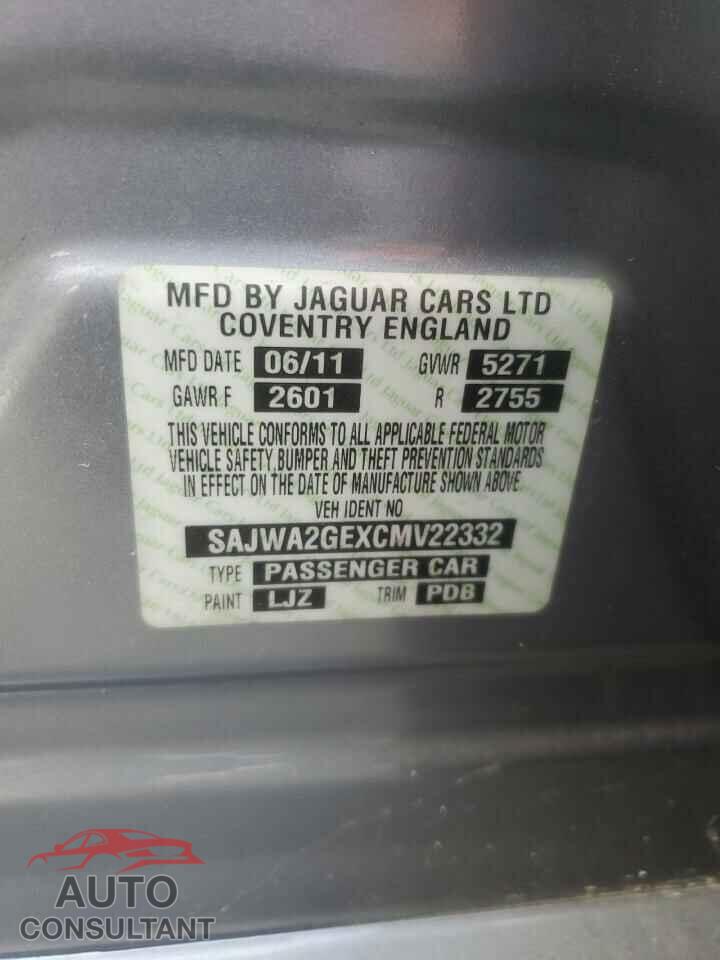 JAGUAR XJ 2012 - SAJWA2GEXCMV22332