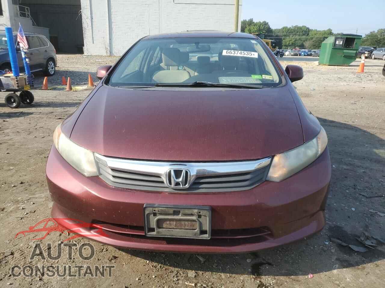 HONDA CIVIC 2012 - 19XFB2F54CE389630