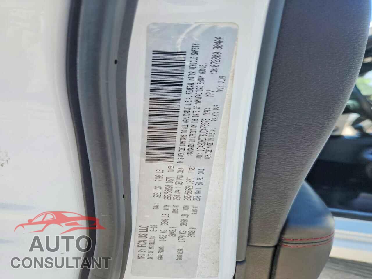 DODGE DURANGO 2018 - 1C4SDHCT6JC473676