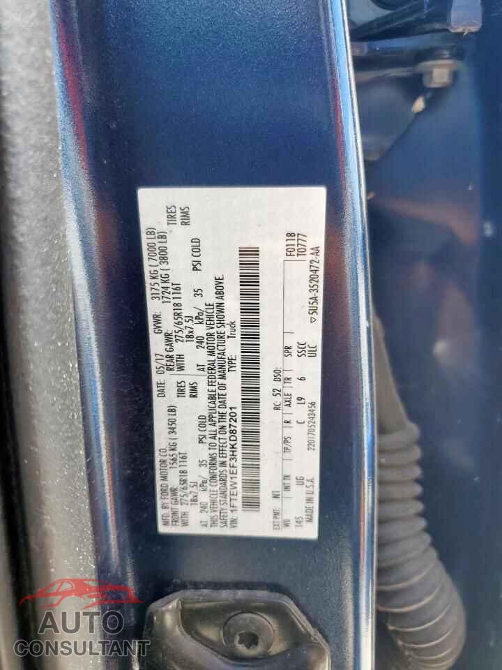 FORD F-150 2017 - 1FTEW1EF3HKD87201