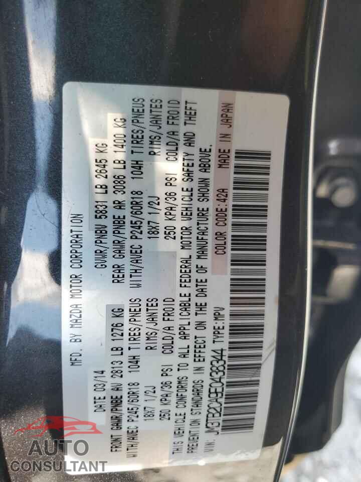 MAZDA CX-9 2014 - JM3TB2CA9E0438344