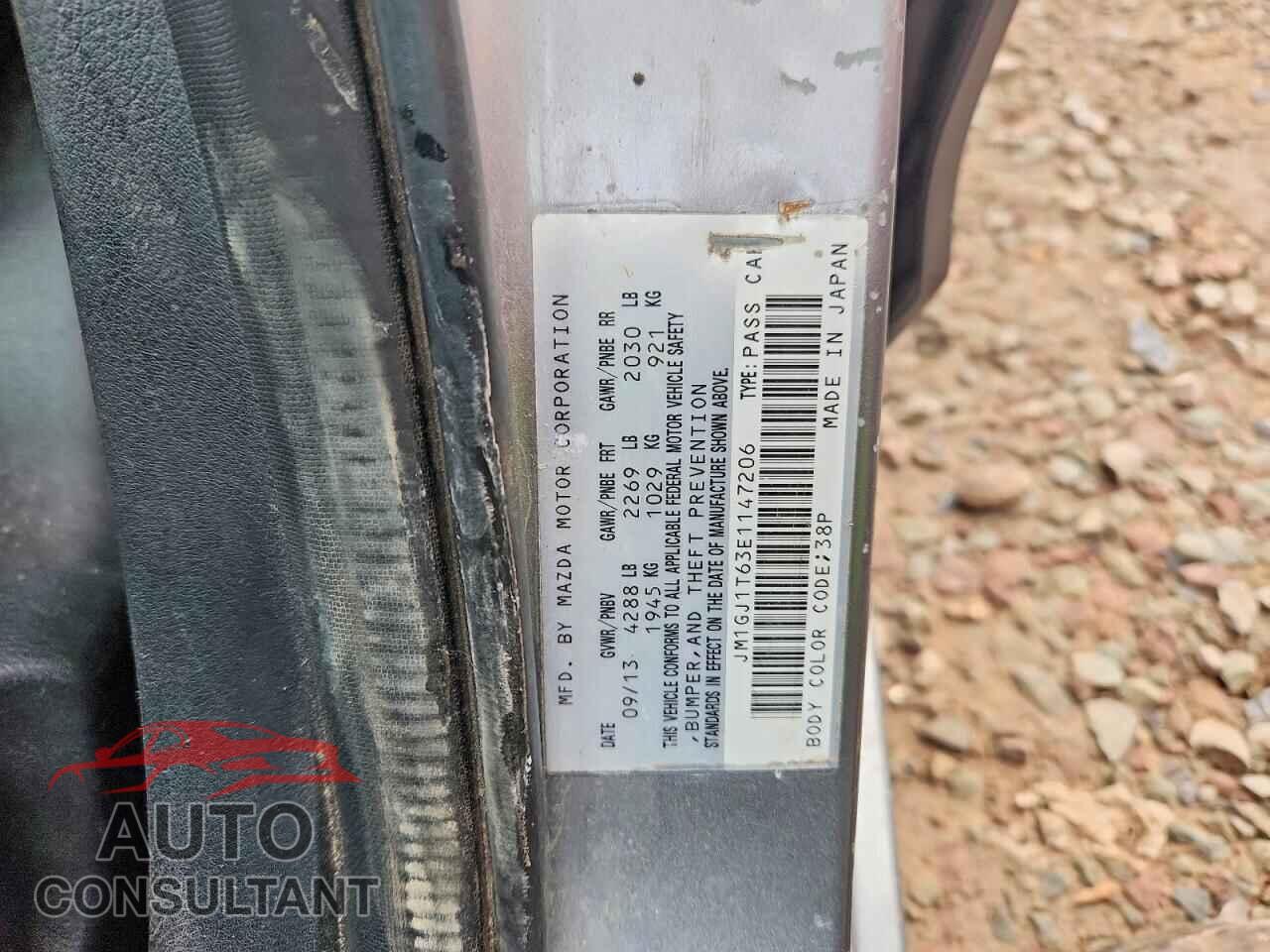 MAZDA 6 2014 - JM1GJ1T63E1147206