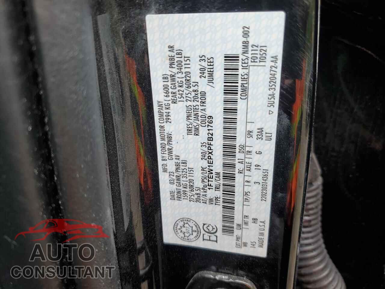 FORD F-150 2023 - 1FTEW1EPXPFB21769