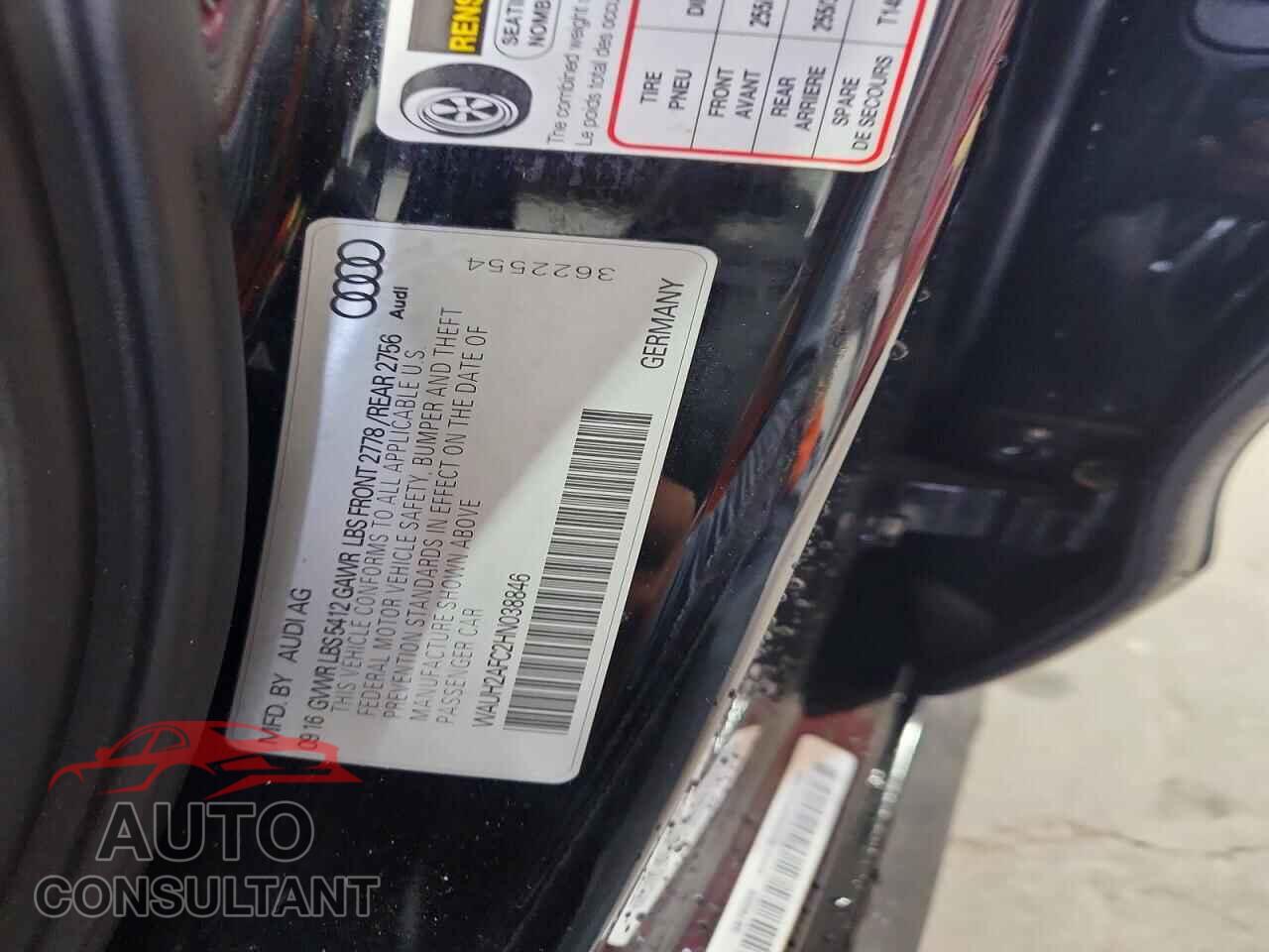 AUDI A6 2017 - WAUH2AFC2HN038846