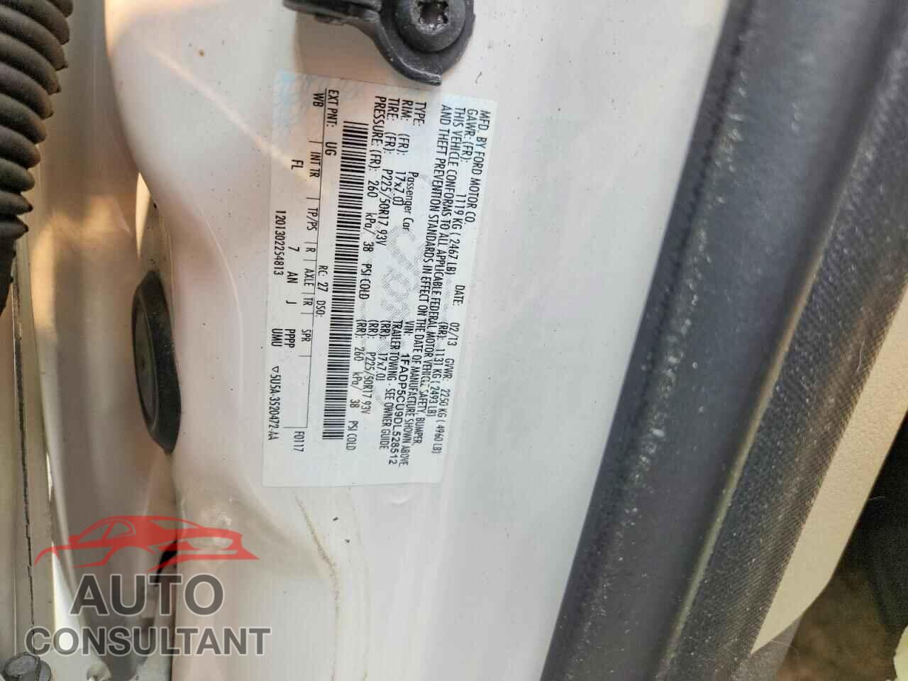 FORD CMAX 2013 - 1FADP5CU9DL528512