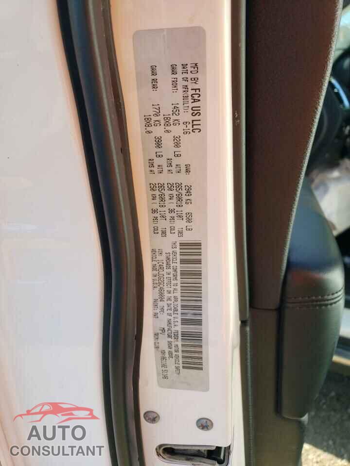 DODGE DURANGO 2016 - 1C4RDJDG2GC460004