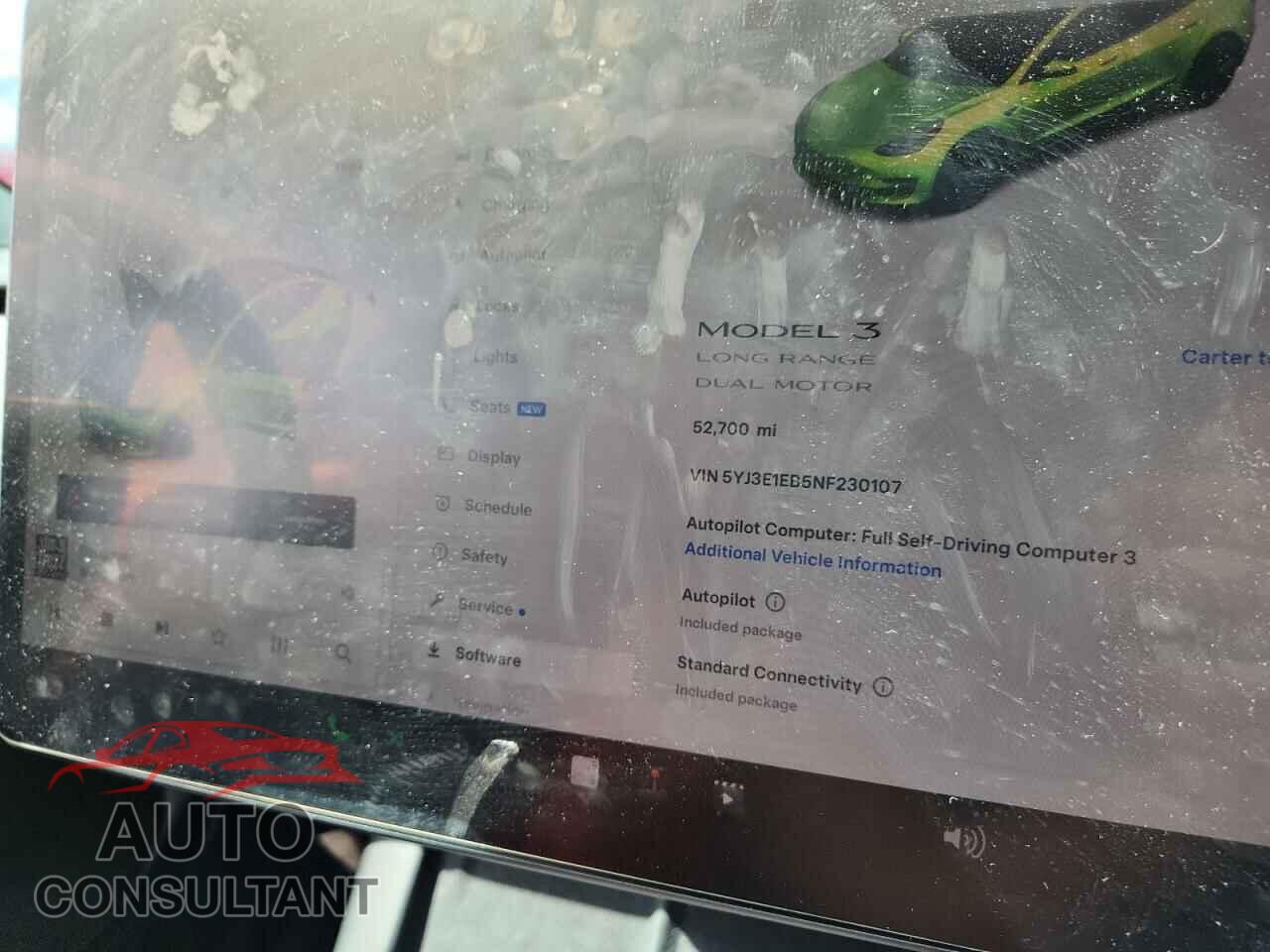 TESLA MODEL 3 2022 - 5YJ3E1EB5NF230107