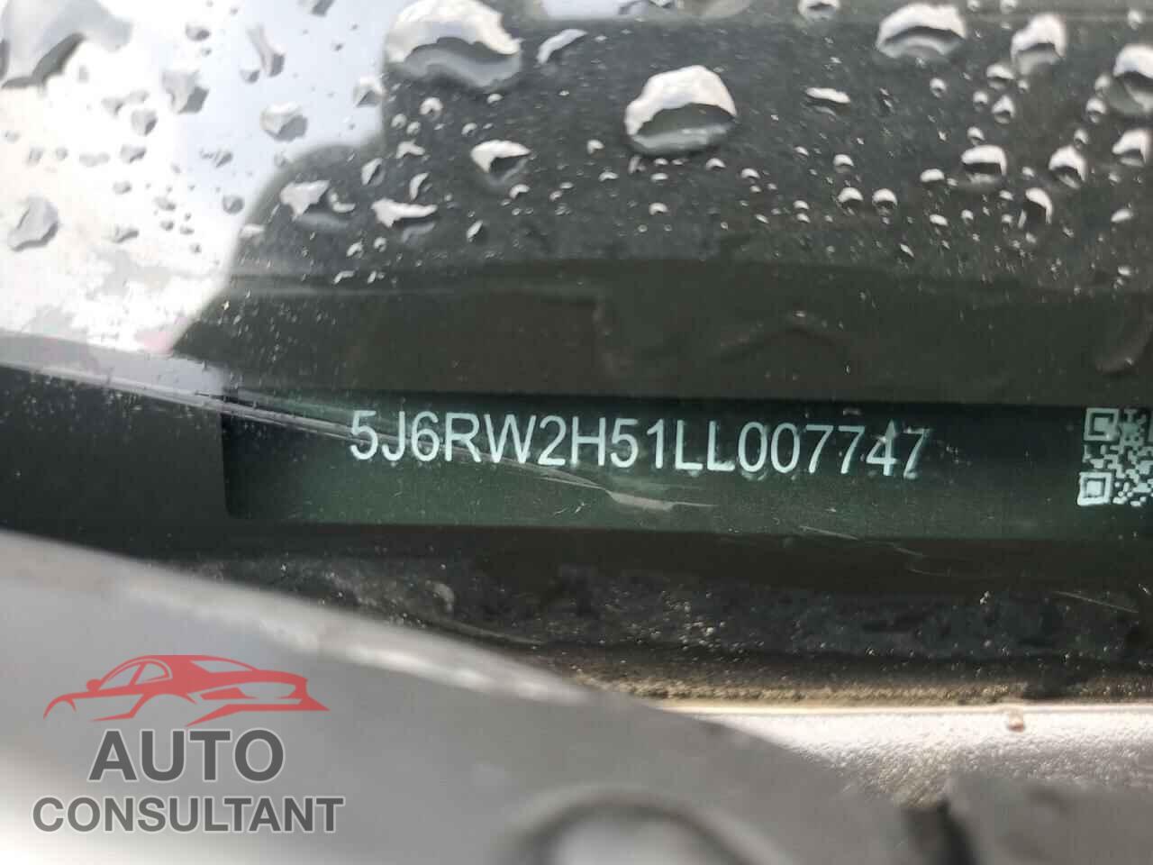 HONDA CRV 2020 - 5J6RW2H51LL007747