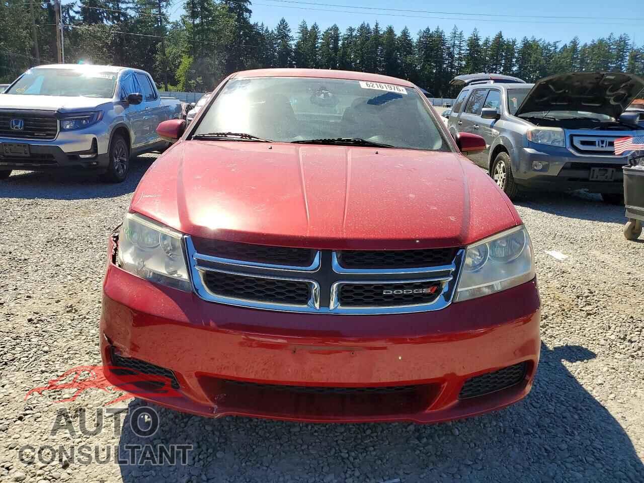 DODGE AVENGER 2012 - 1C3CDZCB5CN266404