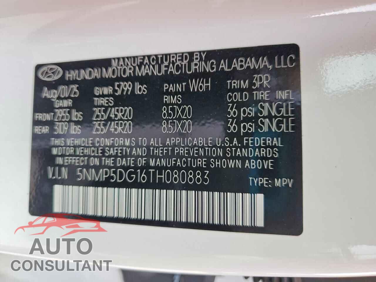 HYUNDAI SANTA FE 2026 - 5NMP5DG16TH080883