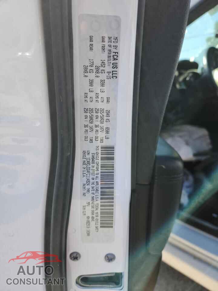 DODGE DURANGO 2015 - 1C4RDJDG4FC114924