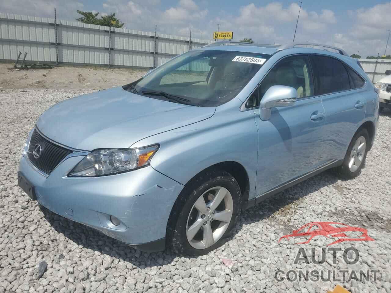 LEXUS RX350 2010 - 2T2BK1BA9AC020460