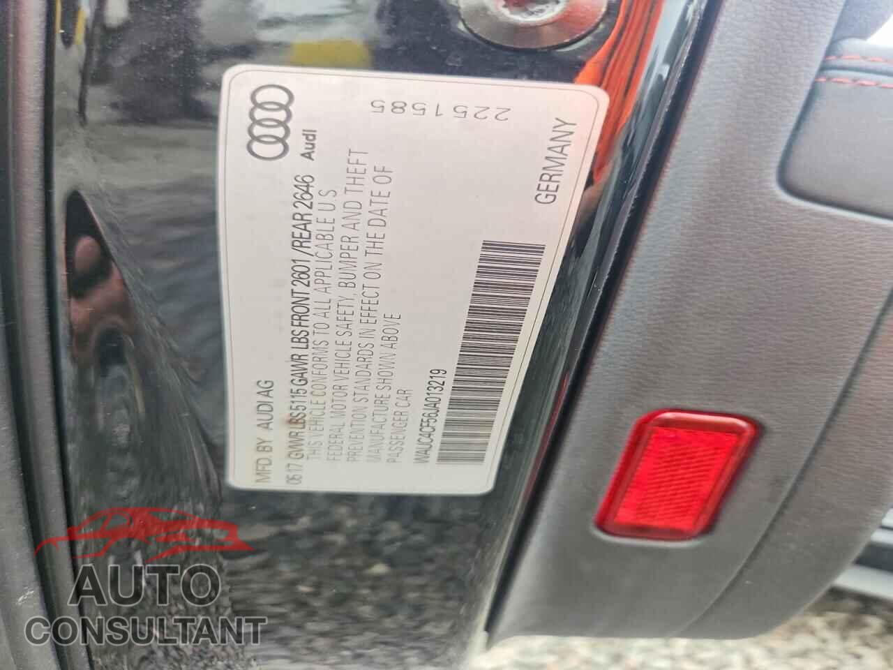 AUDI S5/RS5 2018 - WAUC4CF56JA013219