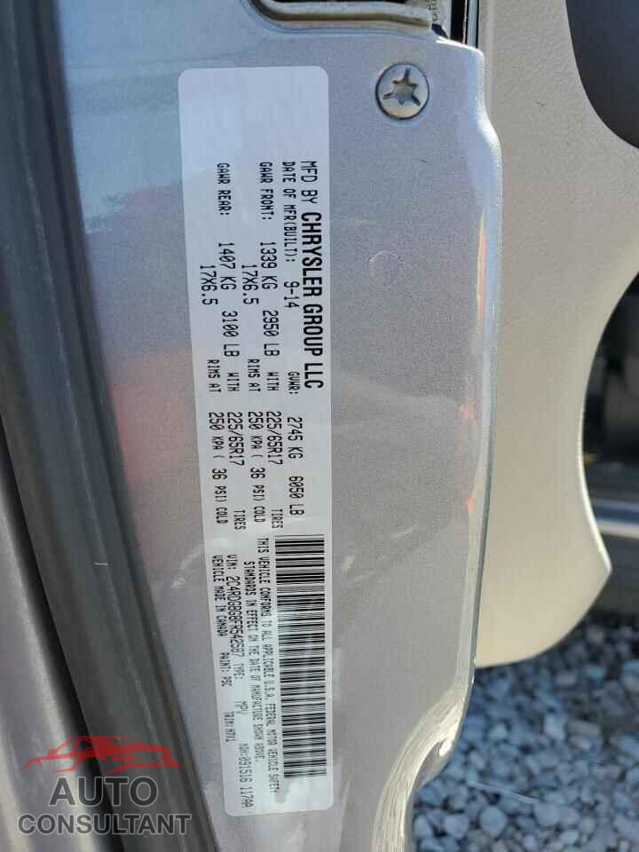 DODGE CARAVAN 2015 - 2C4RDGBG8FR542587