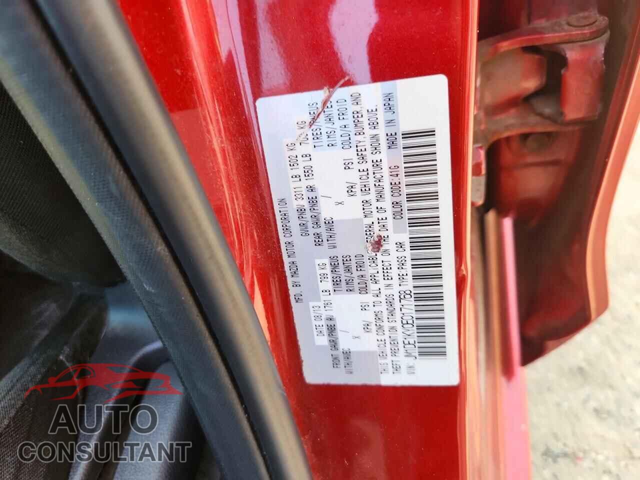 MAZDA 2 2014 - JM1DE1KY0E0171768