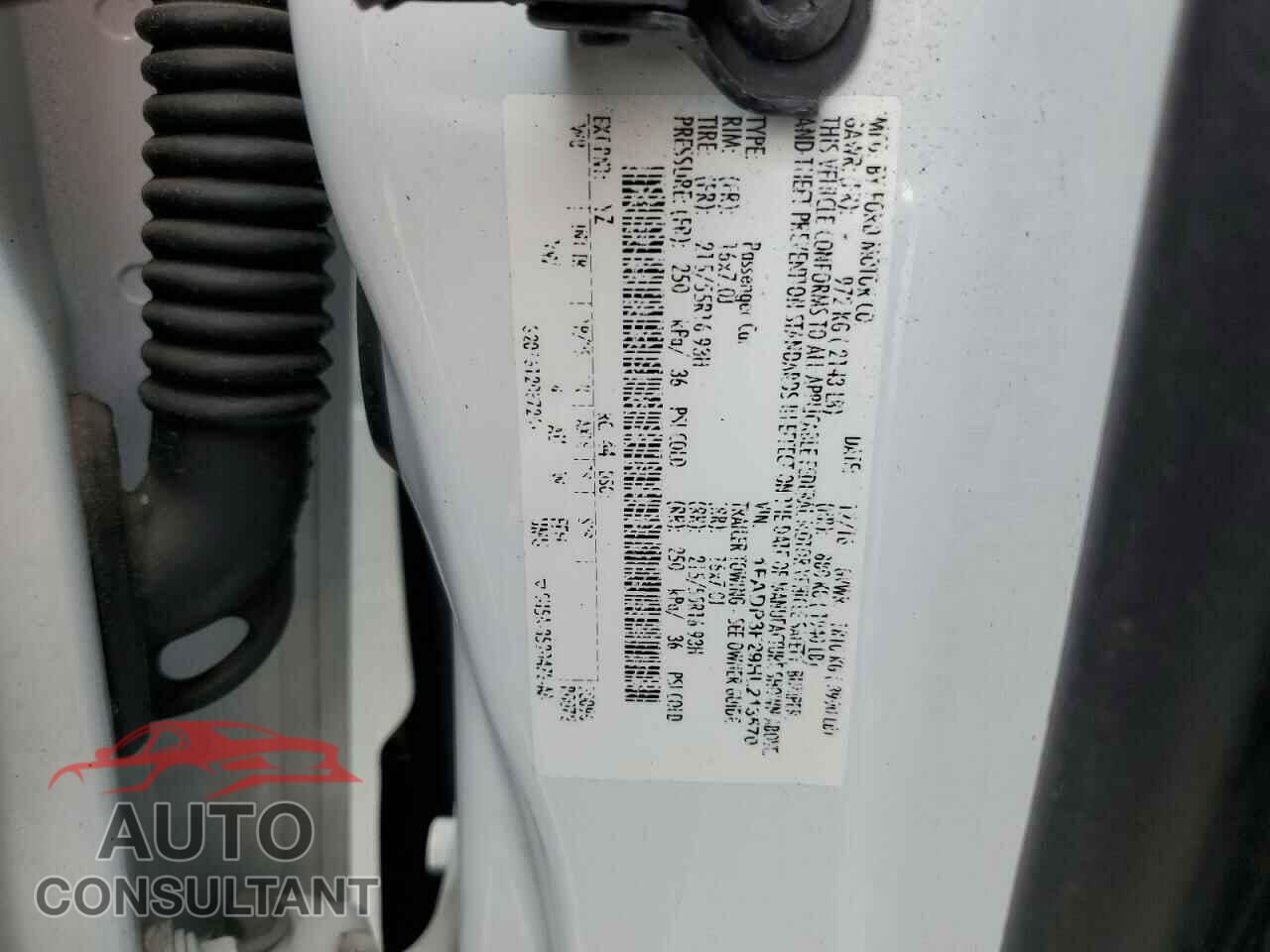 FORD FOCUS 2017 - 1FADP3F29HL213570