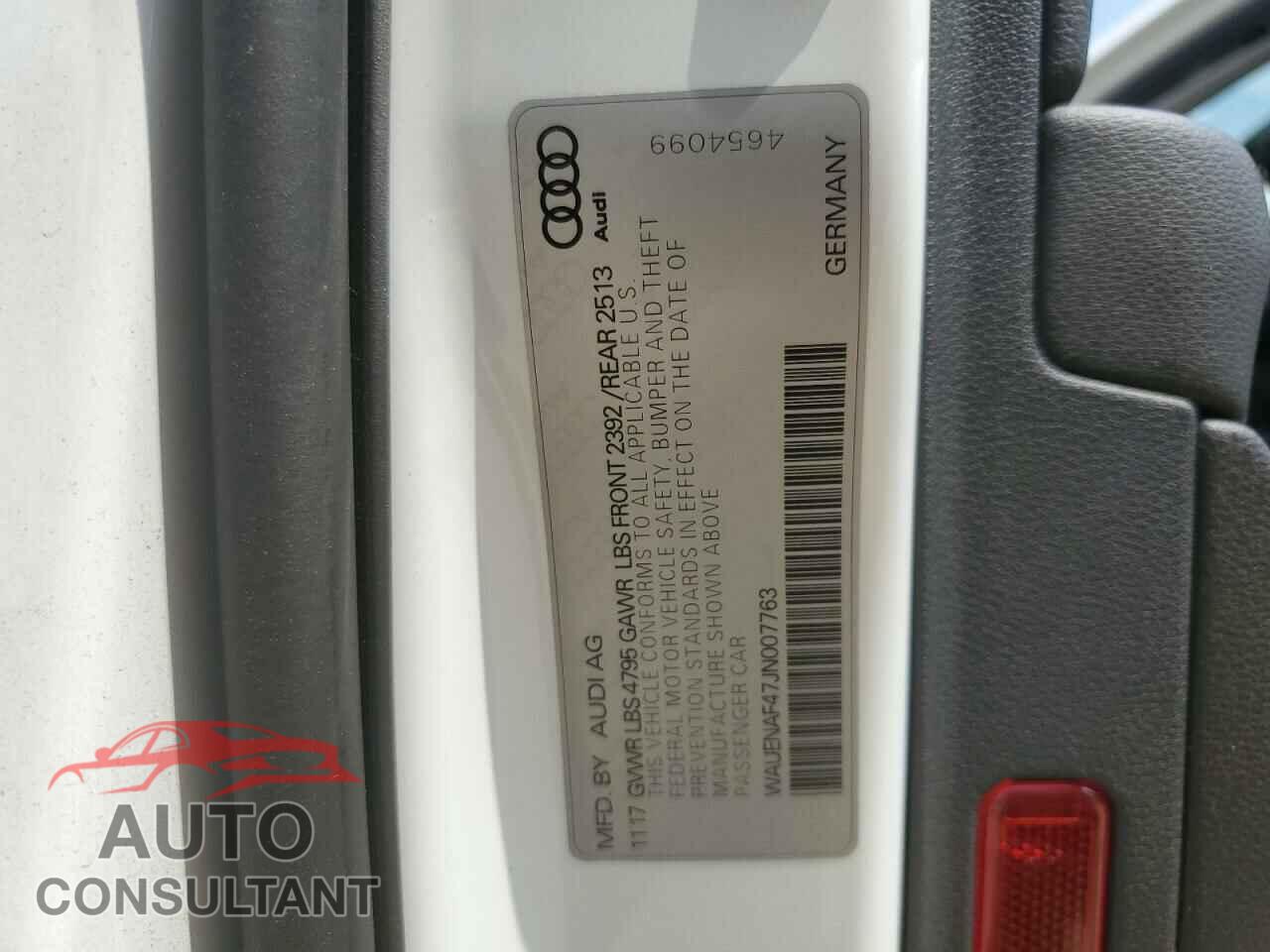 AUDI A4 2018 - WAUENAF47JN007763