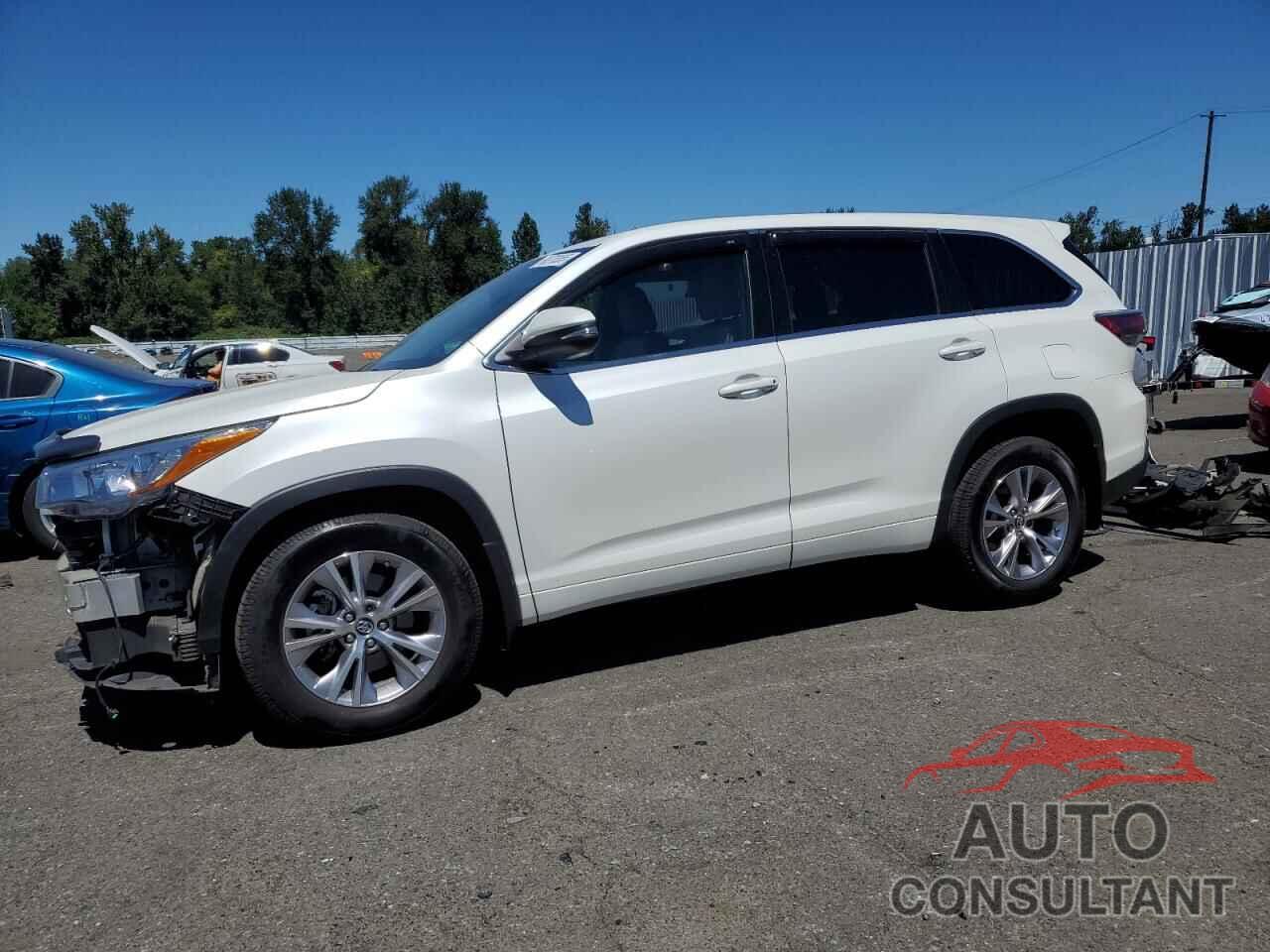 TOYOTA HIGHLANDER 2016 - 5TDBKRFH2GS344764