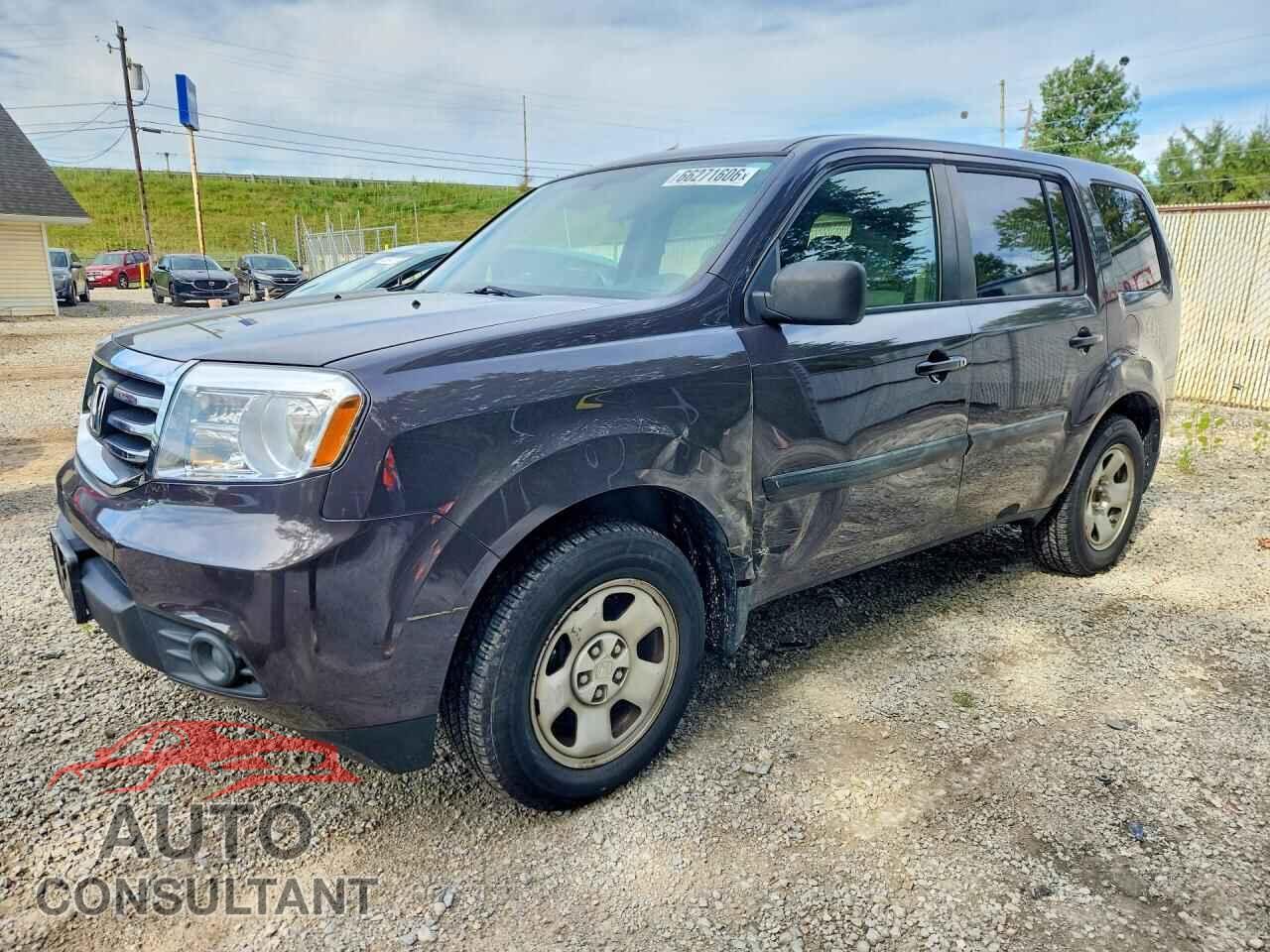 HONDA PILOT 2013 - 5FNYF4H29DB024559