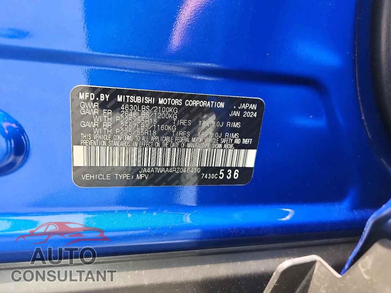 MITSUBISHI ECLIPSE 2024 - JA4ATWAA4RZ046410