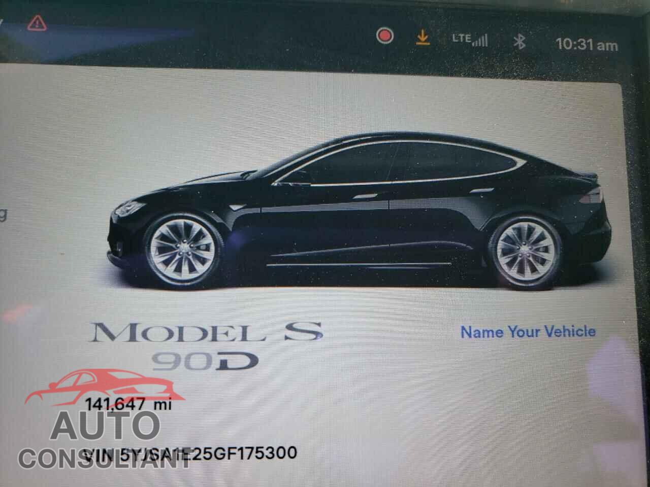 TESLA MODEL S 2016 - 5YJSA1E25GF175300
