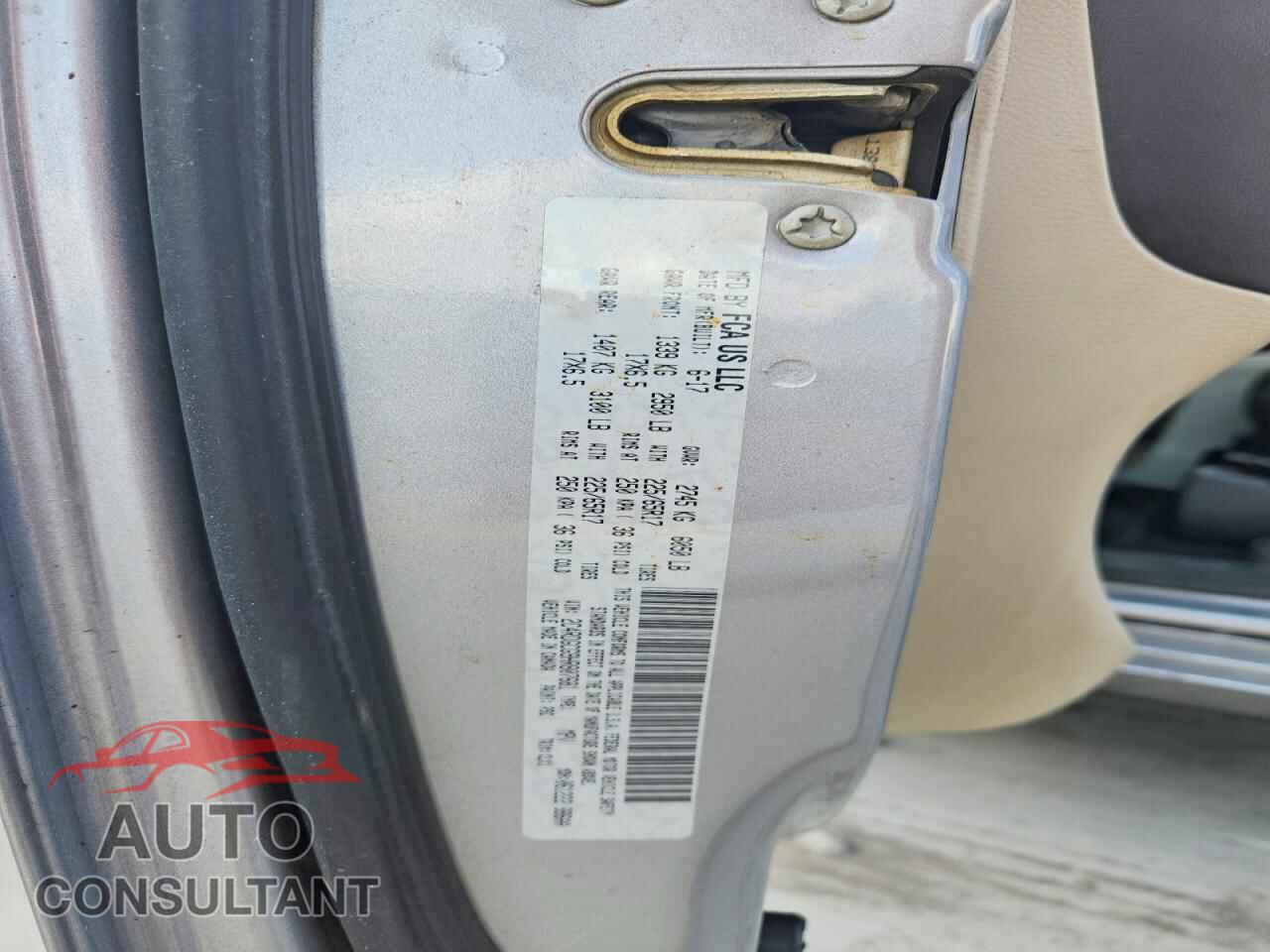 DODGE CARAVAN 2017 - 2C4RDGCG9HR807681